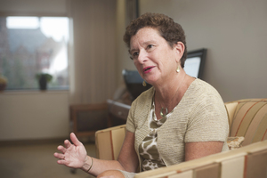 Nancy Cantor, the Syracuse University Chancellor, sits and discusses the ways female role models affect young women on campus. 