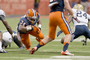 Adonis Ameen-Moore and the SU offense will take on a dominant Rutgers defense Saturday. RU is ranked first in the Big East in scoring defense, limiting opponents to 10.8 points per game.