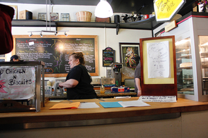 Although small on the inside, Darwin Cafe still receives a heavy rush of customers during peak lunch hours.