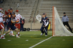 Evan Molloy has provided a spark for Syracuse since he entered the game against Notre Dame on April 2. He saved four of the five shots he faced on Saturday. 