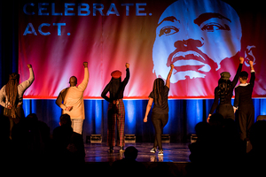 Black Reign Step Team, the only non-Greek-affiliated step team on campus, performed at Syracuse University’s Martin Luther King Jr. Celebration two weeks ago.