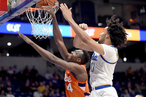 Syracuse center Bourama Sidibe recorded 13 points, 10 rebounds, five steals and four blocks on Wednesday night.