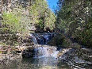 The scenic Buttermilk Falls is located in Ithaca — the perfect summer day trip if you’re looking for a change of scenery.