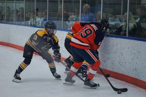 Syracuse fell 2-1 in overtime to Merrimack in its home opener.