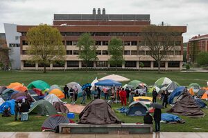 DPS Chief Craig Stone and Chief Student Experience Officer Allen Groves wrote in a campus-wide email that DPS arrested a parent who verbally berated students at the Gaza Solidarity Encampment and then refused to deescalate.