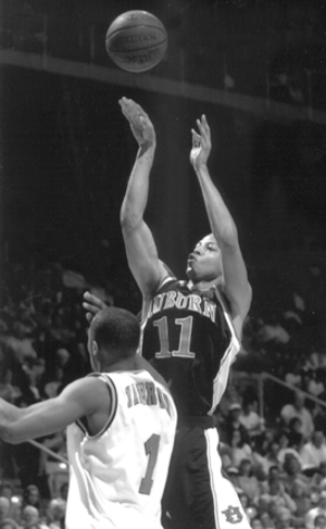 As Auburn&s best defender, Derrick Bird has the unenviable task of guarding SU star forward Carmelo Anthony.