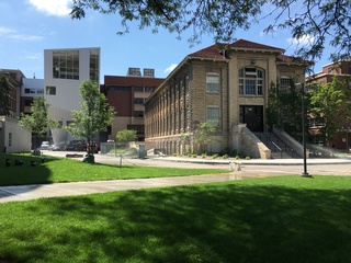 The paving of the Quad 2 Parking Lot in front of Machinery Hall has been completed. The grass surrounding the area is also in better condition now. Photo taken Aug. 3, 2016