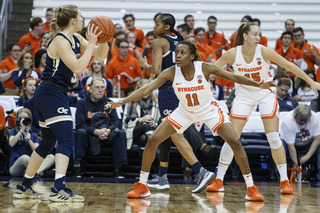 One bright spot in the loss was Gabrielle Cooper reaching 1,000 career points.